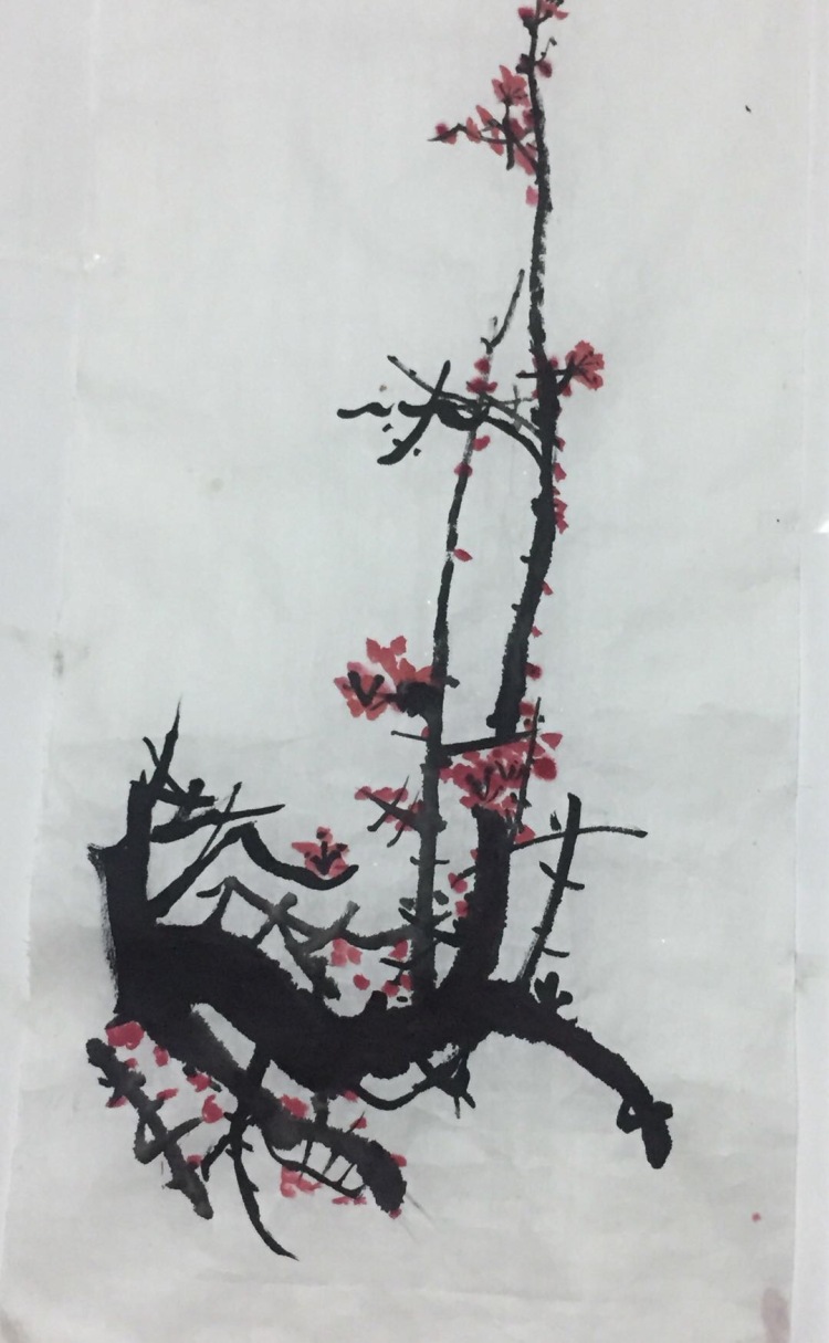?伊伊-广东省·广州市·黄埔区--我家两位七八岁小宝贝刚学的国画,才秀一下,献丑了!!嘻嘻。。。