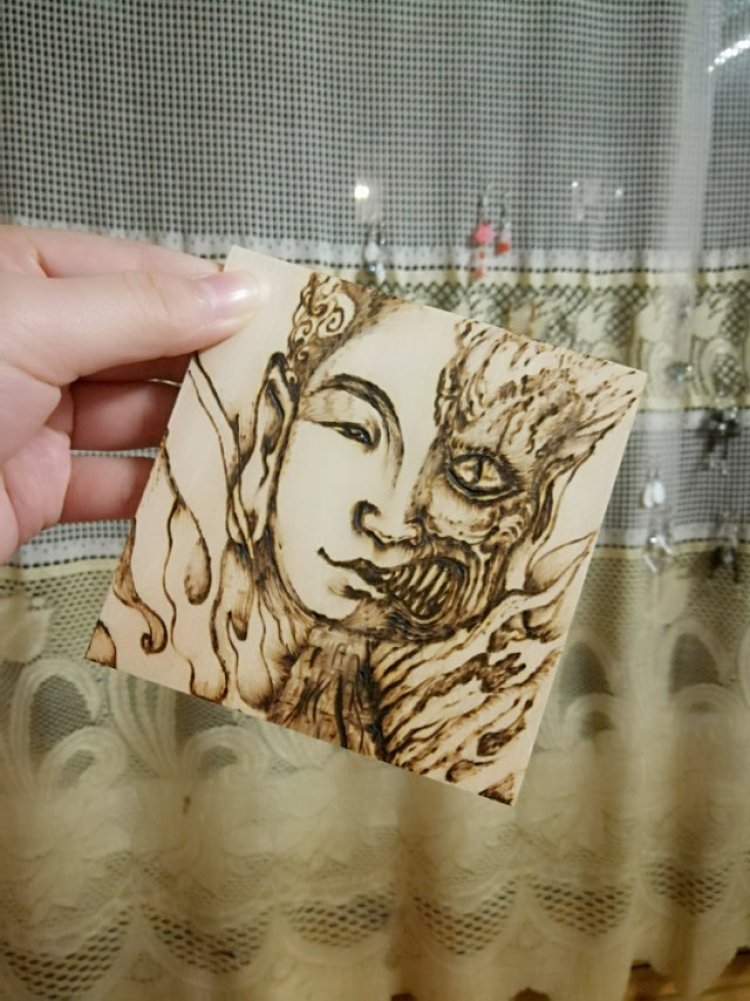 婷子*-湖北省·武汉市·武昌区--我的烙画儿练习图 多多指教